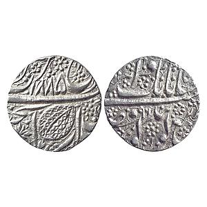 IK,Sikh Empire, Ranjit Singh, VS 1885/96, "Nanakshahi" couplet, Amritsar Mint, Silver Rupe