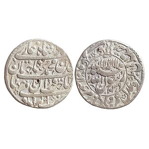 Mughal Shah Jahan Akbarabad Mint Silver Rupee