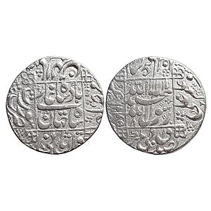 Mughal Shah Jahan Surat Mint Silver Rupee