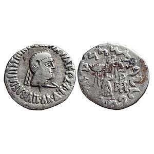 Ancient, Indo-Greeks, Apollodotus II, Silver Drachma (Indian standard)