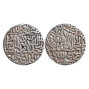 Mughal, Akbar, Dar al-Khilafat Jaunpur Mint, Kalima Type, Silver Rupee