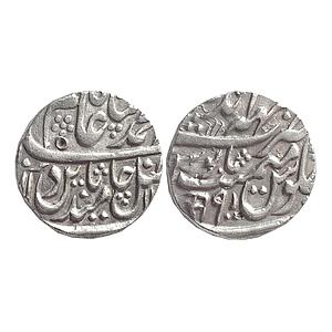 Bharatpur State Jaswant Singh INO Shah Alam II Mahaindrapur Mint Silver Rupee