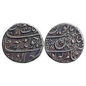 Mughal Aurangzeb Alamgirpur Mint Silver Rupee