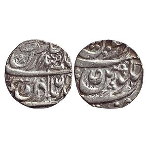 IPS Jind State Raja Bhag Singh INO Ahmed Shah Durrani Sahrind Mint Silver Rupee