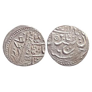 Bikaner State Gaj Singh INO Alamgir II Baldat Bikaner Mint Multiple Strike Error Silver Ru