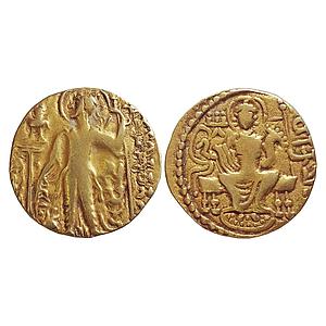 Ancient Guptas Samudragupta Javelin type Gold Dinar