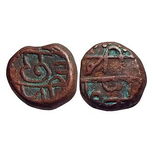 IK Maratha Confederacy INO Chhatrapati Shivaji South Indian style Copper Cash