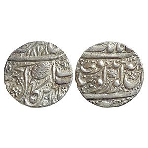 IK Sikh Empire Ranjit Singh VS 1878 1821 AD Amritsar Mint Nanakshahi Couplet Silver Rupee