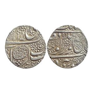IK Sikh Empire Ranjit Singh VS 1885 / (18)96 1839 AD Amritsar Mint Nanakshahi Couplet Silv