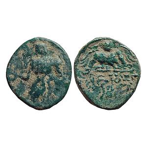 Ancient Gupta Dynasty Chandragupta II Chhatra type Copper Heavy Unit