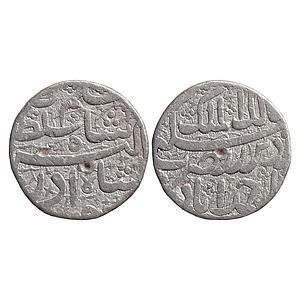 Mughal Jahangir as Salim Ahmedabad Mint Silver Rupee