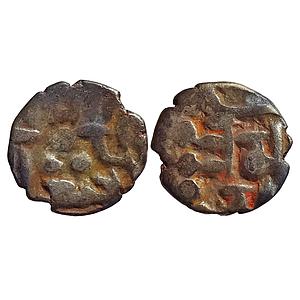 Samid Amirs of Multan Amir Muhammad-IV NM ND Silver Bilingual Damma Qanhari Dirham