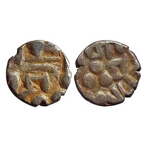 Samid Amirs of Multan Amir Munabbih-II NM ND Silver Bilingual Damma Qanhari Dirham