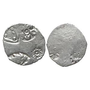 Ancient Punch Marked Coinage Silver PMC from lower Middle Ganga Valley Magadha Mahajanapad