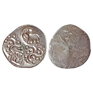 Ancient Punch Marked Coinage Archaic PMC of Upper Tapi Series ABBC type Silver 1/2 Karshap
