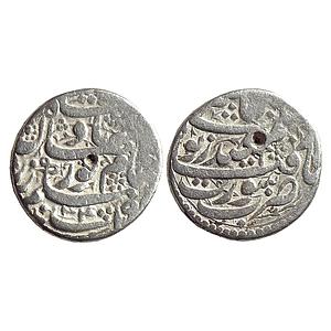 Mughal Nur Jahan Surat Mint Silver Rupee