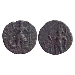 Ancient Kushanas Kanishka I Copper Drachm
