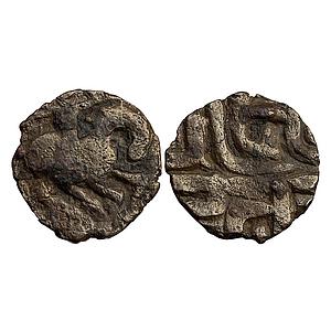 Chahmanas (Chauhans) of Ajmer/Sambhar Somalekha/Somala Devi Queen of Ajaya Deva Copper Uni