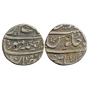 Mughal Aurangzeb Khambayat Mint Silver 1/2 Rupee