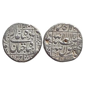 Mughal Shah Jahan Surat Mint Silver Rupee