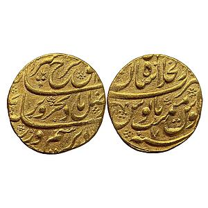 Mughal Farrukhsiyar Dar-ul-Khilafat Shahjahanabad Mint Gold Mohur