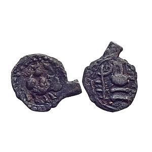 Ancient Post-Vakataka Khandesh Region Local Ruler issue Cast Copper base Alloy