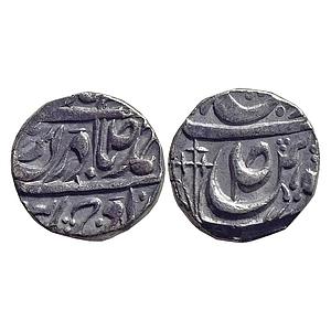 IPS Patiala State Karam Singh INO Ahmed Shah Durrani Sahrind Mint Silver Rupee