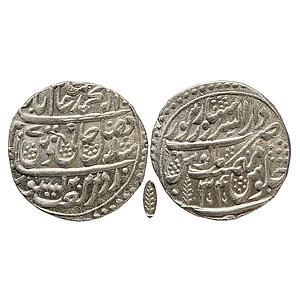 IK Maratha Confideracy INO Shah Alam II Dar-ul-Sarur Saharanpur Mint Silver Rupee
