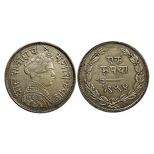 IPS Baroda State Sayaji Rao III Silver Rupee