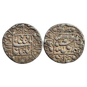 Mughal Shah Jahan Akbarabad Mint Silver Rupee
