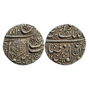IK Sikh Empire Ranjit Singh VS (1)884 / (18)86 Amritsar Mint Silver Rupee