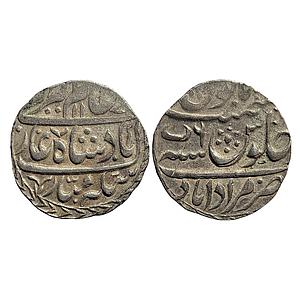 IK Rohilkhand Hafiz Rahmat Khan INO Alamgir II Muradabad Mint Silver Rupee