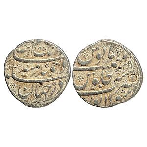 Mughal Aurangzeb Sholapur Mint Silver Rupee