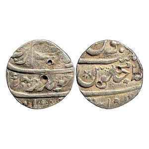 Mughal Aurangzeb Khambayat Mint Silver 1/2 Rupee