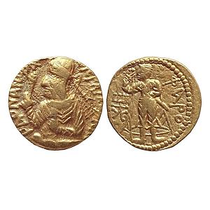 Ancient Kushanas Huvishka Gold Dinar