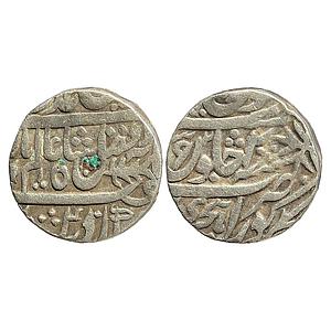 IPS Awadh State Asaf ud-Daula INO Shah Alam II Kora Mint Silver Rupee