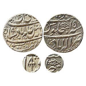 IPS Awadh State Shuja ud-Daula INO Shah Alam II Allahabad Mint Silver Rupee