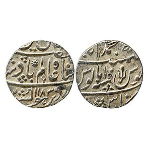 IPS Awadh State Shuja ud-Daula INO Shah Alam II Muhammadabad Banaras Mint Silver Rupee