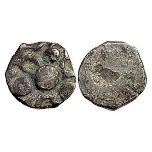 Ancient Punch Marked Coinage Archaic PMC from middle Ganga valley usually attributed to Pa