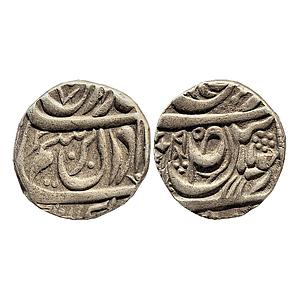 IPS Patiala State Karam Singh INO Ahmed Shah Durrani Sahrind Mint Silver Rupee