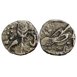 IPS Kashmir State Second Silver Series Gulab Singh Srinagar Mint Silver 1/16 Rupee