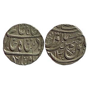 IK Rohilkhand Hafiz Rehmat Khan INO Shah Alam II Mustafabad Mint Silver Rupee