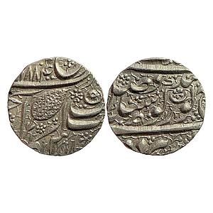 IK Sikh Empire Ranjit Singh VS 1884 Nanakshahi couplet Amritsar Mint Silver Rupee
