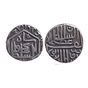 Gujarat Sultan Nasir al-Din Mahmud I Muhammadabad Champanir Mint Silver 1/2 Tanka