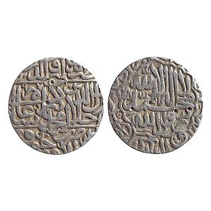 Mughal Akbar Dar al-Khilafat Jaunpur Mint Silver Rupee