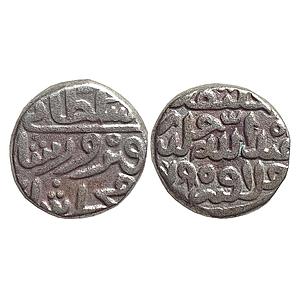 Delhi Sultan Muhammad bin Firuz No Mint Billon 5/6th Tanka