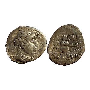 Ancient Indo-Greeks Eucratides Silver Obol