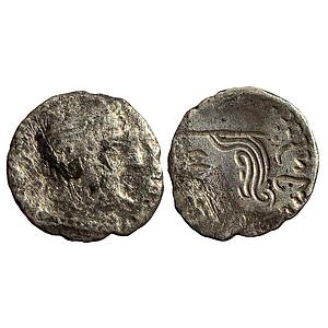 Ancient Western Kshatraps Kardamaka family Rudrasena I Son of Rudrasimha I Silver Dramma