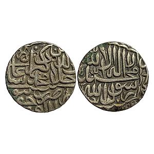 Mughal Akbar Dar al-Khilafat Jaunpur Mint Silver Rupee