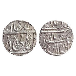 IK Rohilkhand INO Shah Alam II Najibabad Mint Silver Rupee